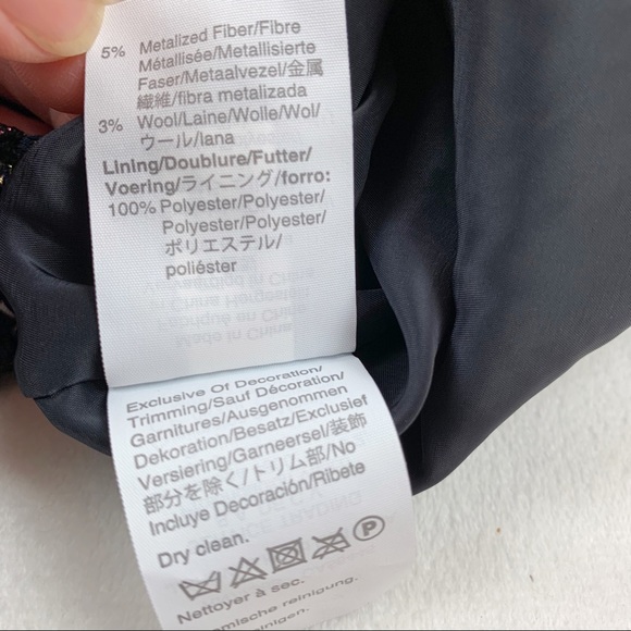 J Crew Sparkle Tweed sheath dress velvet frayed - Picture 11 of 12